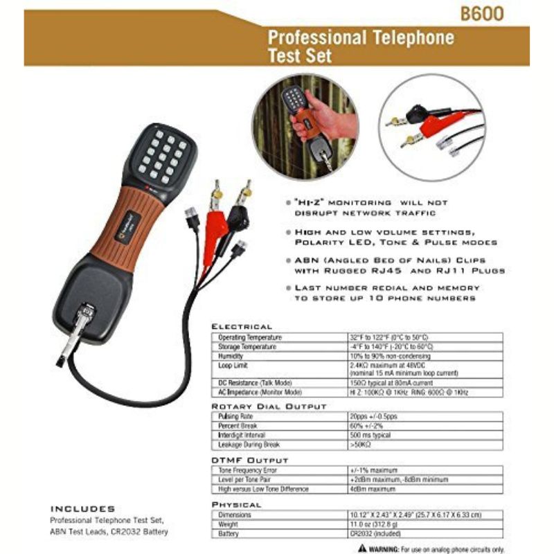 CABLE TESTERS AND TONE GENERATORS 5253